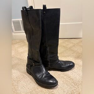 Enzo Angiolini Black Combat & Moto Boots